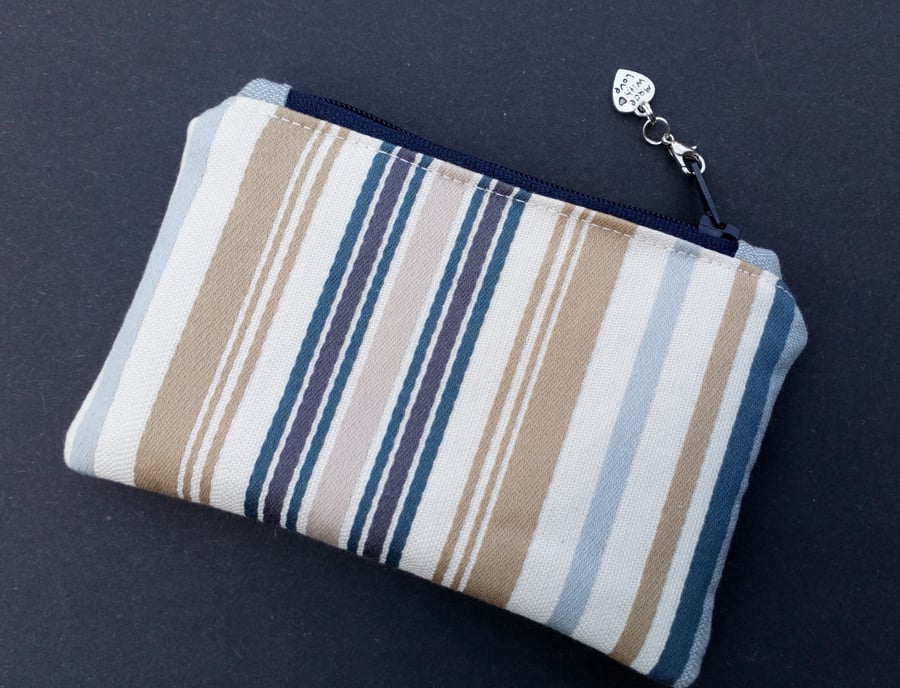 Stripey coin purse 80E