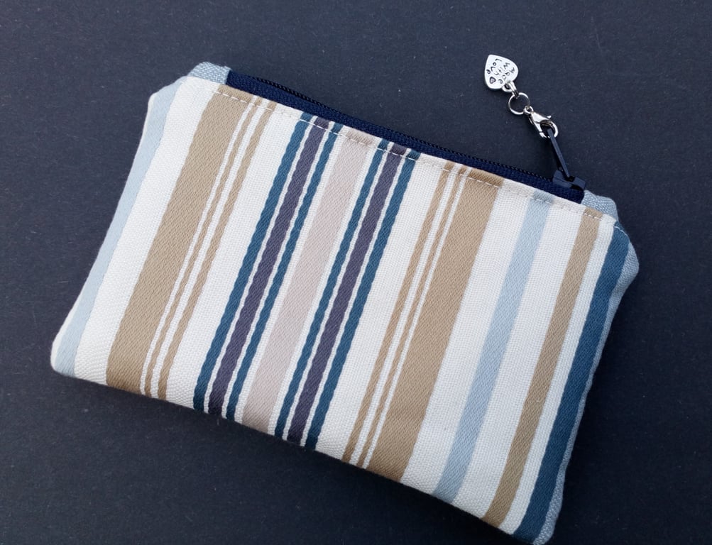 Stripey coin purse 80E