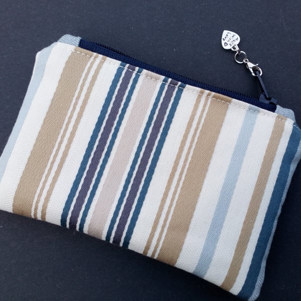 Stripey coin purse 80E
