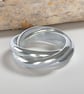 Silver Russian Interlocking Rings - Image 3