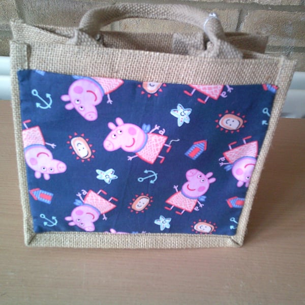 Peppa Pink & Friends Small Jute Bag