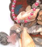 Christmas Angel Pendant on a Pearl Crystal and Chain Necklace, Stocking Filler - Image 6
