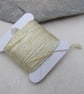 15m Natural Dye Light Weld Yellow Pure Silk Embroidery Thread - Image 3