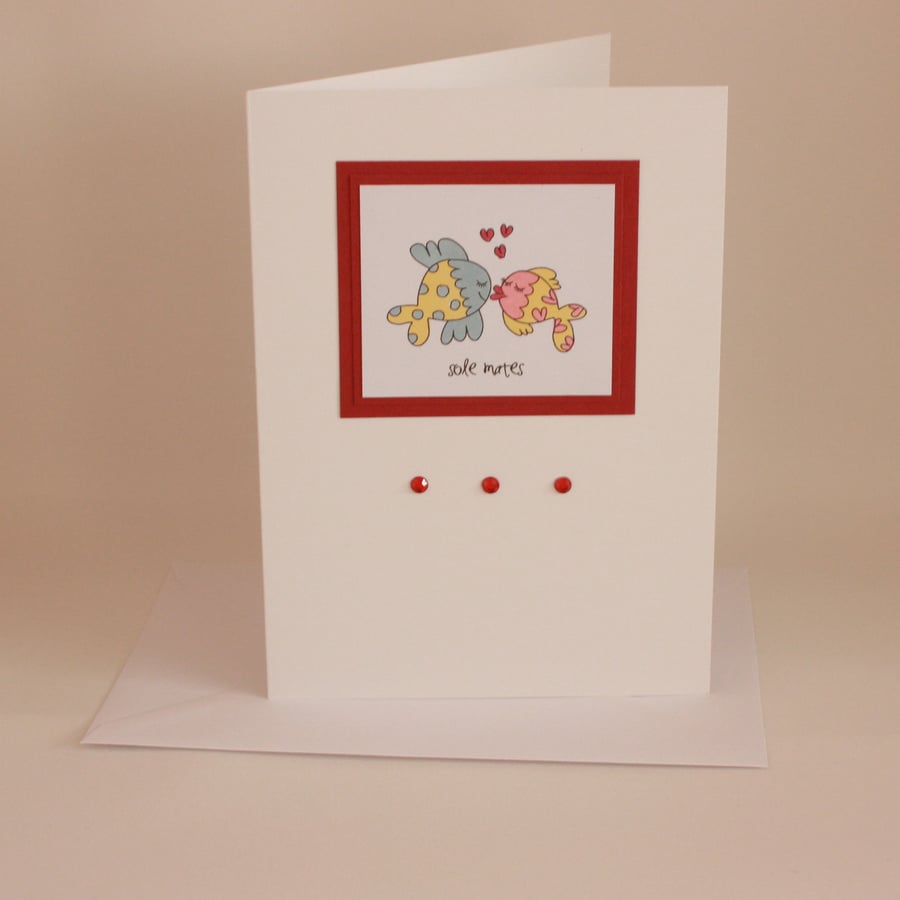 Fishy sole mates card - now reduced