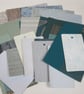 Mixed Blues, Greys, Silver Wallpaper Craft Pack - Image 1