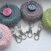 Crochet Lip Balm Holder Cosy Keyring for Vaseline 
