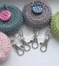 Crochet Lip Balm Holder Cosy Keyring for Vaseline 