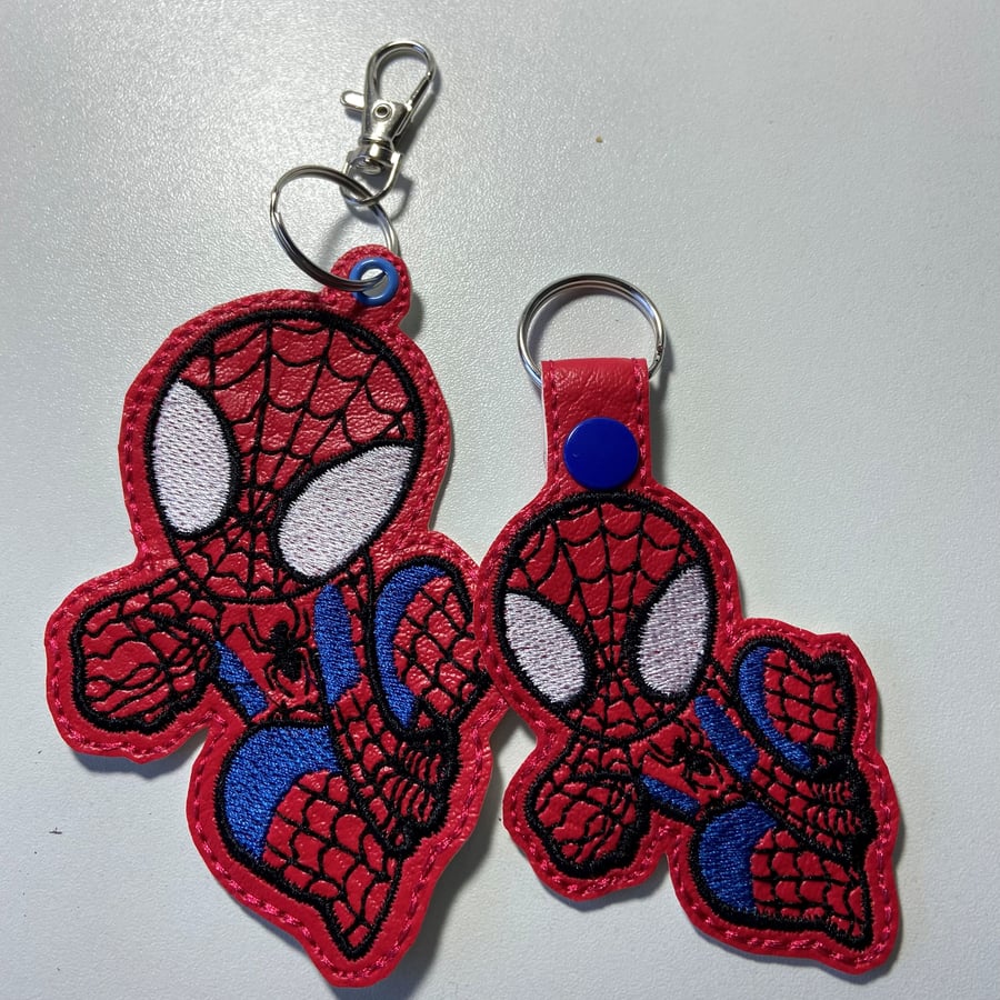 Spiderman Keyring or Key fob - MADE TO ORDER - Folksy