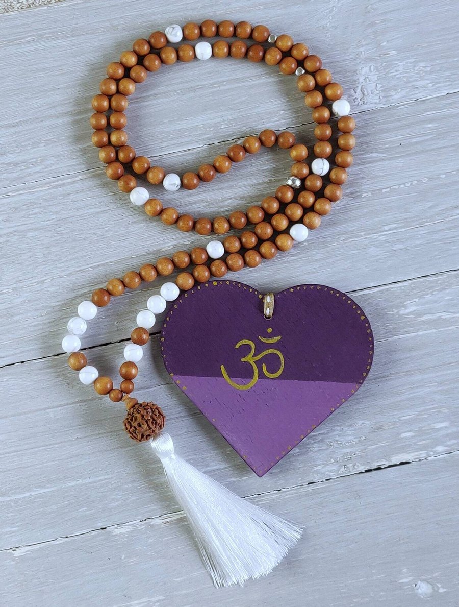 STILLNESS Mala, 108 Mala Beads, Mala Necklace, Yoga Gift, Meditation Beads