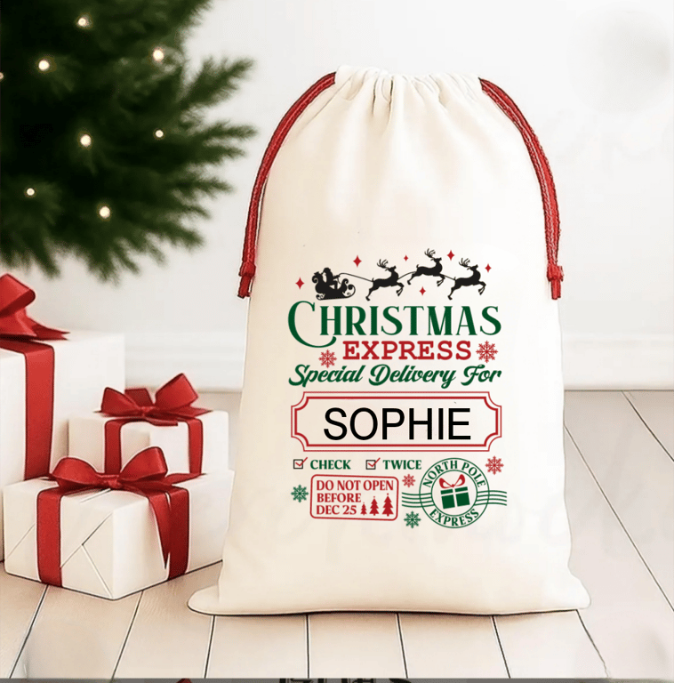 Personalised Santa Christmas sack