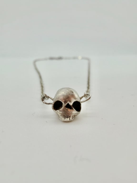After Hours. The Silver Skull necklace