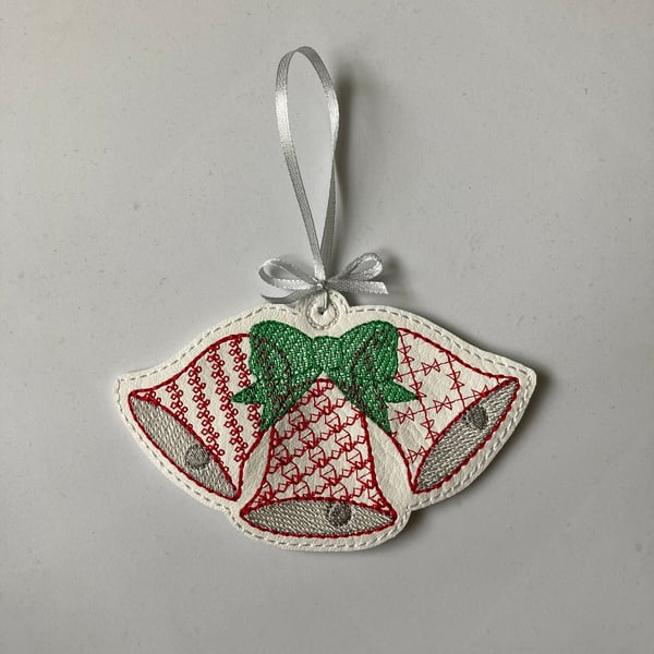 865. Christmas bells Christmas tree hanging ornament.