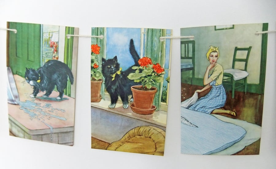 Tiptoes the Mischievous Kitten Bunting