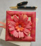 Delightful Dahlia in a Frame Card Keepsake Card, Pink and Orange - Any Occasion - Image 3