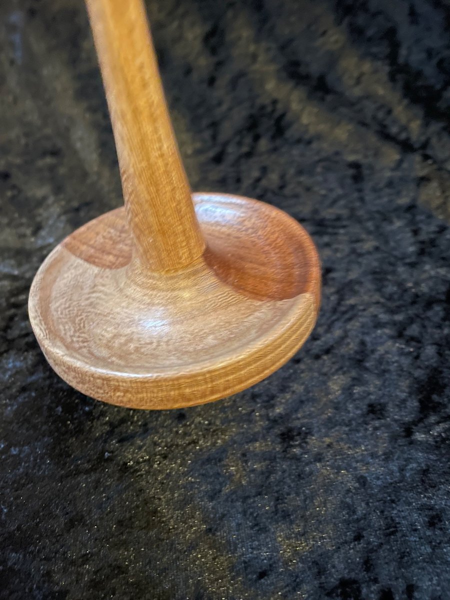 supported spindle set in mixed hardwoods