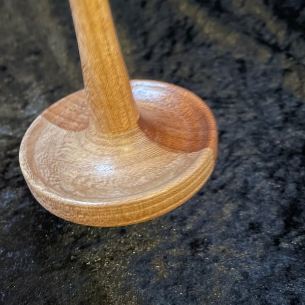 supported spindle set in mixed hardwoods