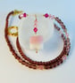 Crystal & Glass Necklace, Murano Pendant - Birthday, Anniversary, Gifts For Her - Image 1