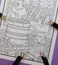 Cardinal & Robin Bird Christmas Colouring Page Printable JPG by S Godwin Studio - Image 3