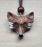 Hand Carved Wooden  Fox  Necklace  - Image 3