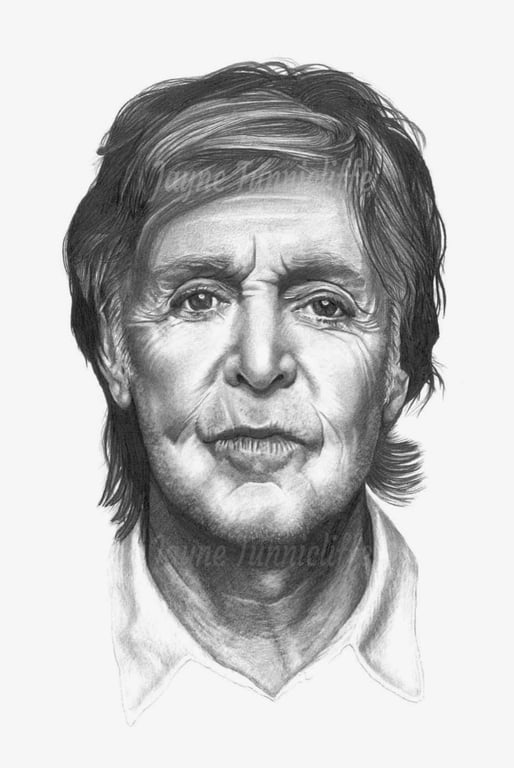 Paul McCartney 8 x 12 inch ltd edition numbered giclee art print