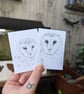Set of 8 Barn Owl ACEO Sketches - Image 3