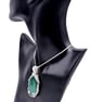Malachite pendant, wire wrapped pendant, gift for them - Image 7