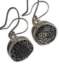 Fossil Coral Earrings Fine & Recycled Sterling Silver Handmade Jewellery  - Image 4