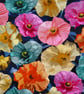 Yellow, Orange, Teal & Pink Liberty Poppy Print Fabric Necklace - Poppy Wonder - Image 4