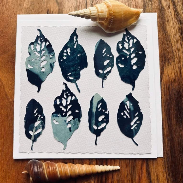 Cyanotype Foliage 2 - with envelope