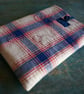 Fabric Book Sleeve with Back Pocket Handmade Small Protective Book Pouch  - Image 2