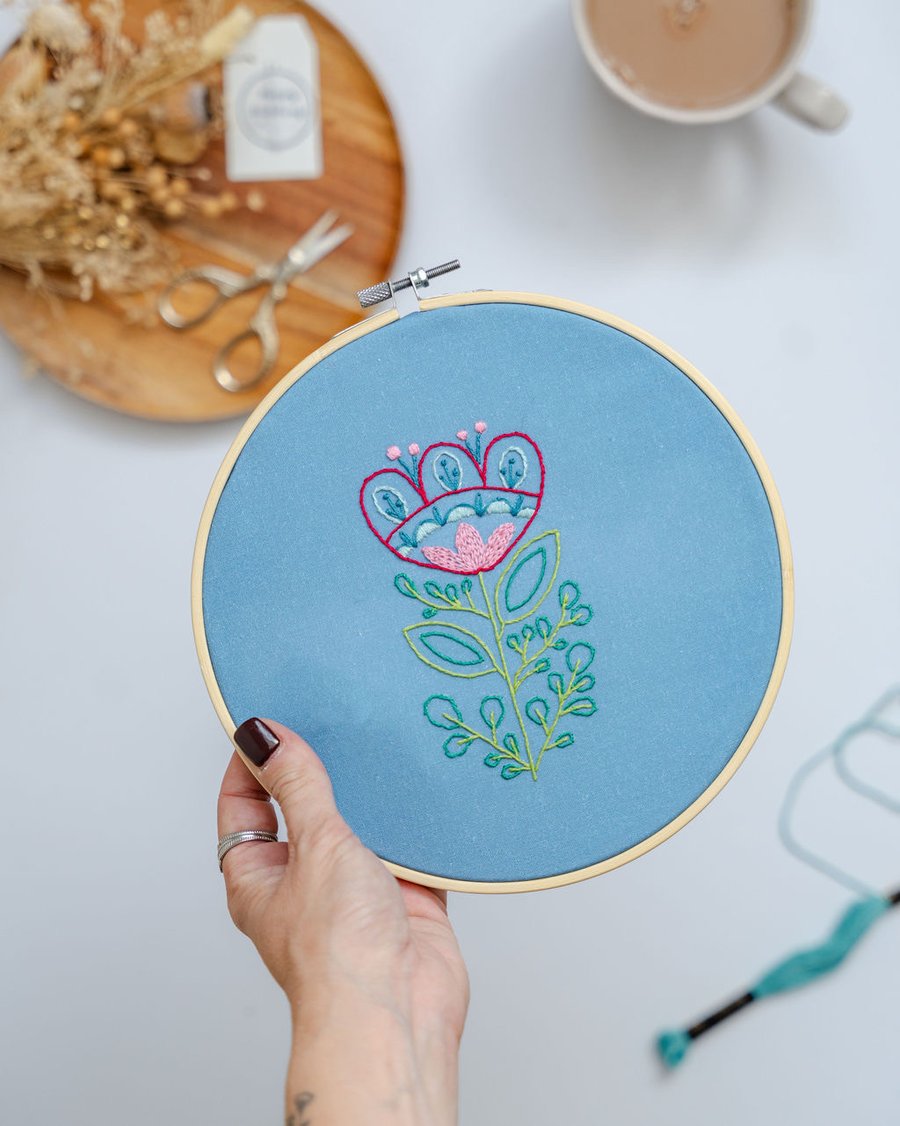 Spring Bloom Embroidery Kit