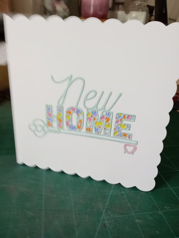 Pretty blue new hone card