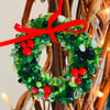 Hanging fused glass wreath 