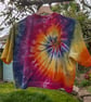 Tie dye cotton cropped boxy tee (M 12-14) - Image 4