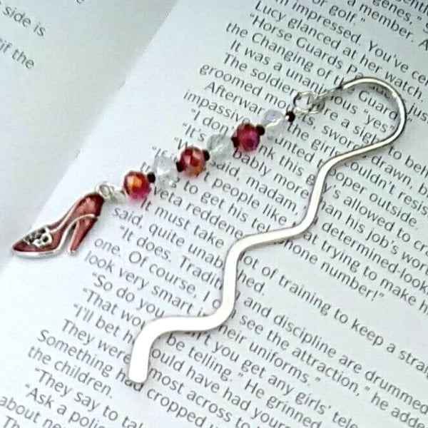 Red Stiletto bookmark.