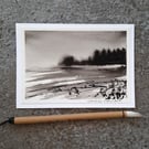 Shoreline. Handpainted Blank Card. Keepsake Gift