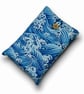 Japanese Cotton Book Sleeve - Silver & Blue Ombre Wave Pattern - Image 2