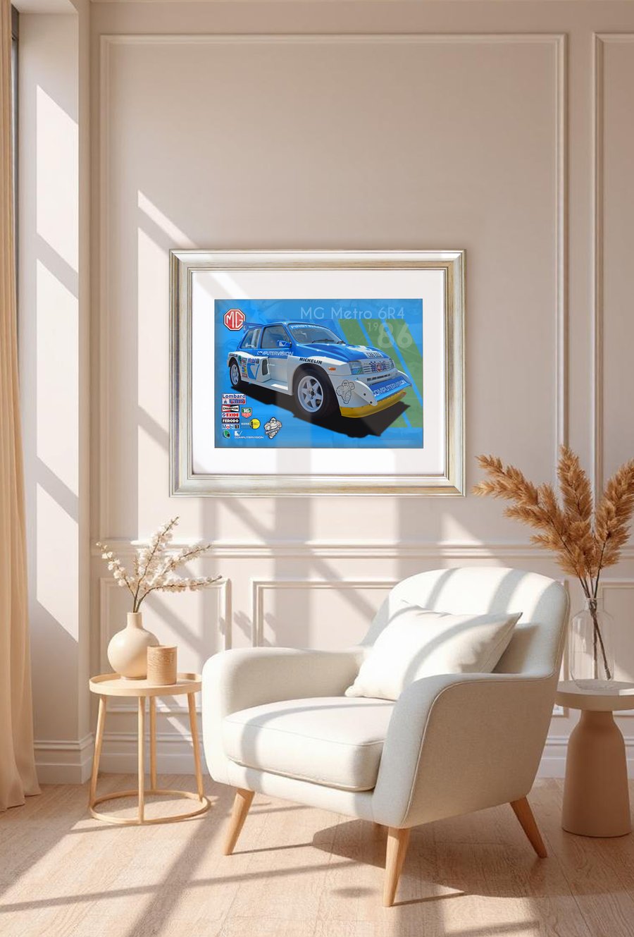 MG Metro 6R4  -1986 - A3 Photographic Print