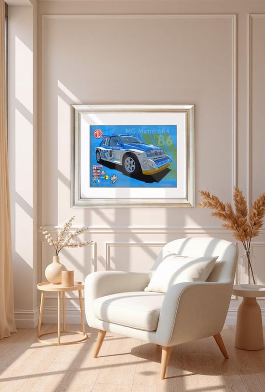 MG Metro 6R4  -1986 - A3 Photographic Print
