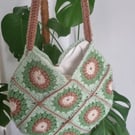 Granny square crochet bag, shoulder bag, handmade summer bag