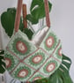 Granny square crochet bag, shoulder bag, handmade summer bag