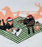 Christmas Lino Print, Christmas print, Christmas gift, writing to Santa.  - Image 5
