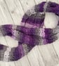 Purple Infinity Scarf - Handmade - Crochet Scarves - Christmas Gift for Mum - Image 3