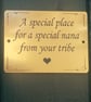 Memorial Bench Plate Engraved Memorial Tree Plaque Remembrance plaque - Image 3