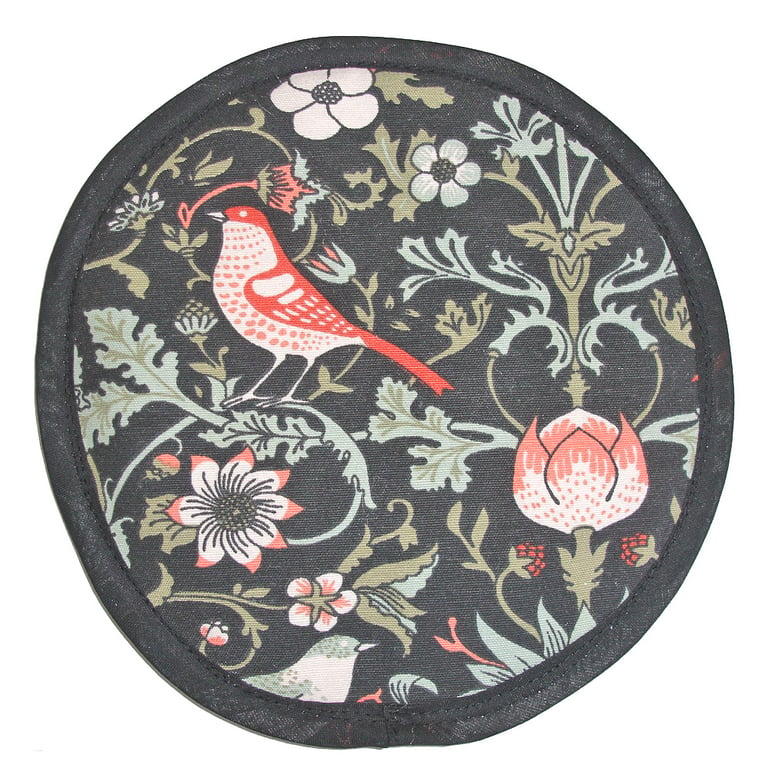 Trivet William Morris Strawberry Thief Mat 8" Pad Dining Pot Stand Surface Saver
