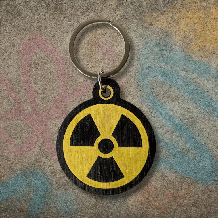 Radioactive Symbol Keyring