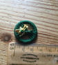 Dorset Posy Brooch, Dark Green with Yellows, P5 - Image 2