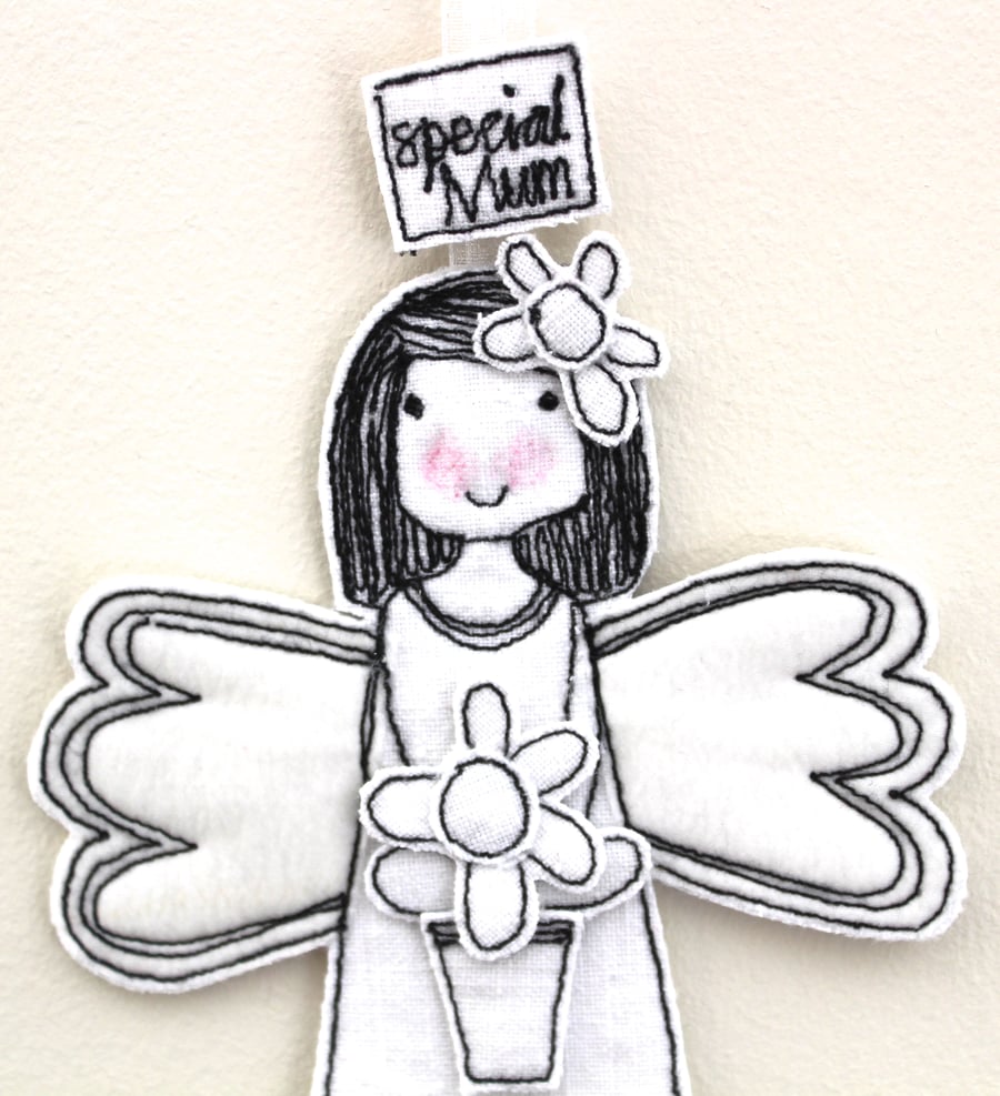 'Special Mum'- Fairy with a Flower