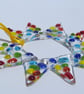 Rainbow Fused Glass Star Suncatcher - Image 2