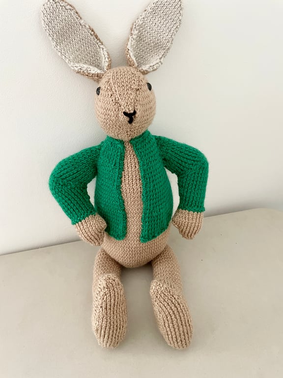 Handknitted Rabbit soft toy